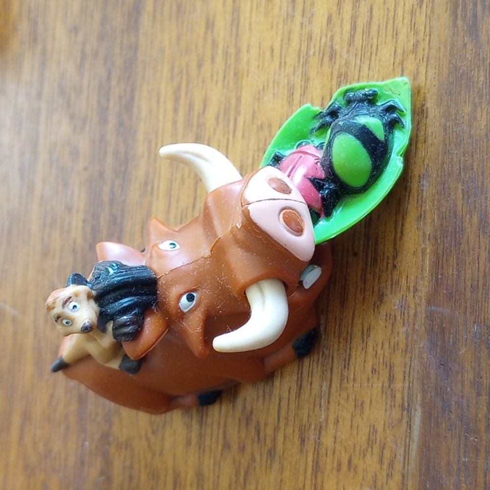 Lion King Vintage Disney Toy Action Figure: Bug Munchin' Timon and Pumbaa